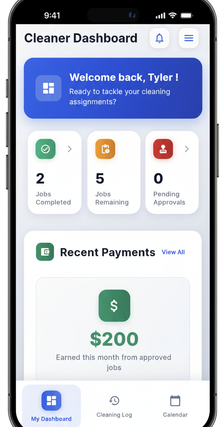 Airbnb Cleaning Schedule App for STR Hosts | CleanTrack